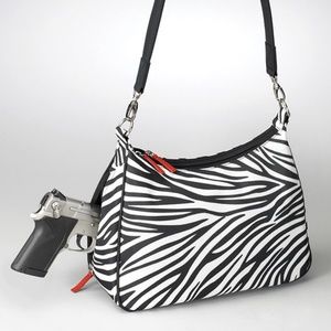 Gun Tote’n Mamas Zebra Hobo Purse
